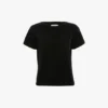T-shirt met getailleerde pasvorm in zwart T-shirt met getailleerde pasvorm in zwart