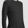 T-shirt met lange mouwen in zwart