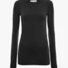 T-shirt met lange mouwen in zwart
