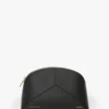 The Victoria Large Travel Pouch in zwart leer