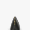 The Victoria Large Travel Pouch in zwart leer