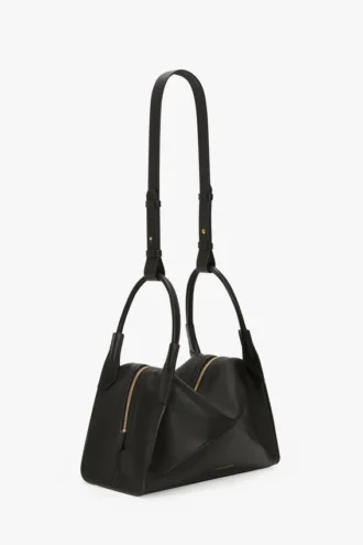 The Victoria Plié-tas in zwart leer