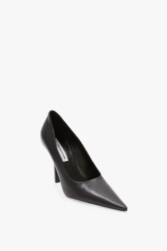 The Victoria stiletto pump 100 in zwart leer