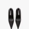 The Victoria stiletto pump 100 in zwart leer