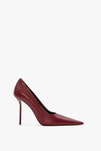 The Victoria stiletto-pumps 100 in bordeauxrood leer