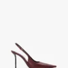 The Victoria stiletto slingback 100 in bordeauxrood leer