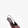 The Victoria stiletto slingback 100 in bordeauxrood leer
