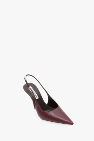 The Victoria stiletto slingback 100 in bordeauxrood leer