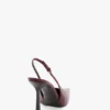 The Victoria stiletto slingback 100 in bordeauxrood leer