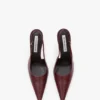 The Victoria stiletto slingback 100 in bordeauxrood leer