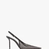 The Victoria stiletto slingback 100 in zwart mesh