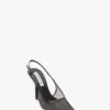 The Victoria stiletto slingback 100 in zwart mesh