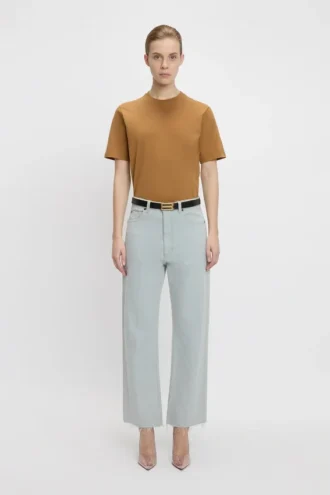 The Victoria T-shirt in tarwekleur