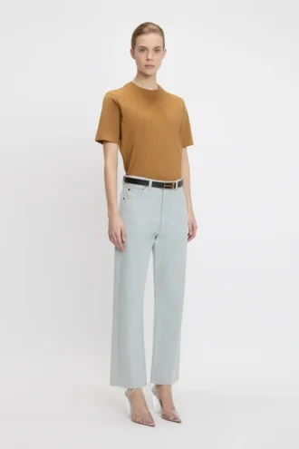 The Victoria T-shirt in tarwekleur