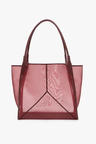 The Victoria-tasse large in bordeauxrood mesh The Victoria-tasse large in bordeauxrood mesh