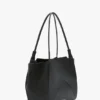 The Victoria-tote in zwart leer