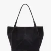 The Victoria tote large in marineblauw suède