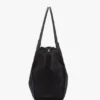 The Victoria tote large in marineblauw suède