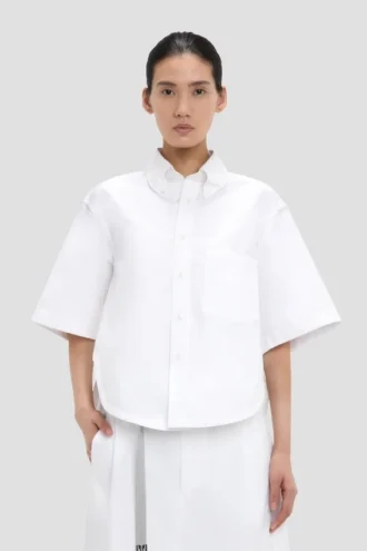 Trapeze-shirt in optisch wit