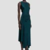 Twist-jurk in donkerblauwgroen Twist-jurk in donkerblauwgroen