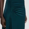 Twist-jurk in donkerblauwgroen Twist-jurk in donkerblauwgroen
