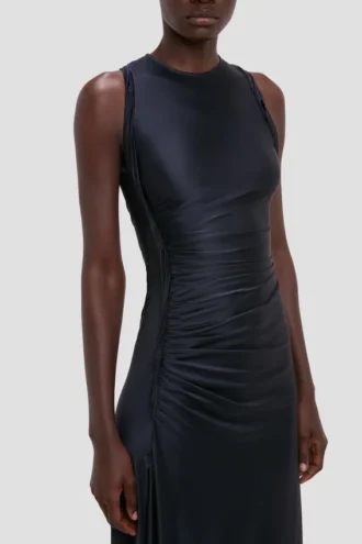 Twist-jurk in marineblauw