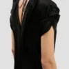 Twist Shoulder Dress in zwart Twist Shoulder Dress in zwart