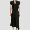 Twist Shoulder Dress in zwart Twist Shoulder Dress in zwart