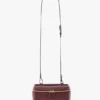 Vanity crossbody in bordeauxrood leer