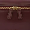 Vanity crossbody in bordeauxrood leer