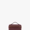 Vanity crossbody in bordeauxrood leer