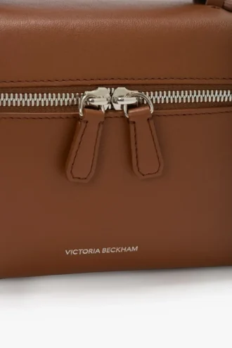 Vanity crossbody in donkerbruin leer Vanity crossbody in donkerbruin leer
