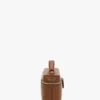 Vanity crossbody in donkerbruin leer