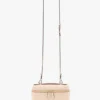 Vanity crossbody in lichtroze leer Vanity crossbody in lichtroze leer