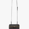 Vanity crossbody in zwart leer