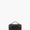 Vanity crossbody in zwart leer