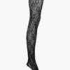 VB Monogram kanten hold-ups in zwart