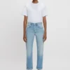 Victoria-jeans in lichtblauwe wassing