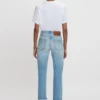 Victoria-jeans in lichtblauwe wassing