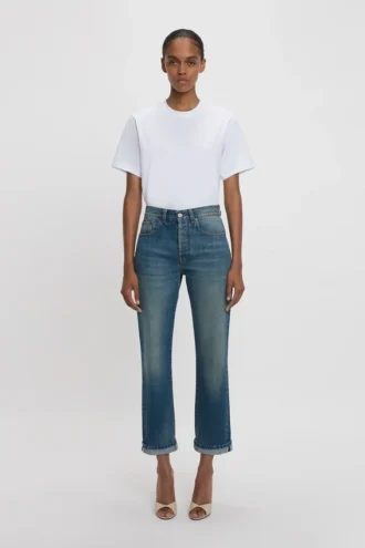 Victoria-jeans in middenblauw