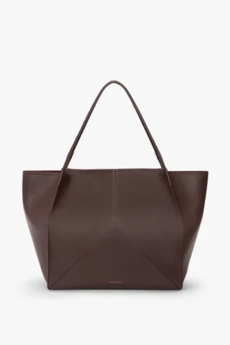 Victoria Travel Tote Bag in bordeauxrood leer Victoria Travel Tote Bag in bordeauxrood leer