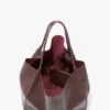 Victoria Travel Tote Bag in bordeauxrood leer