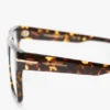 Voorgevormd frame met platte bovenkant in havana