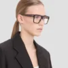 Voorgevormd frame met platte bovenkant in havana