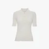 Witte polotrip met ruches Witte polotrip met ruches