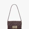 Zachte Dorian-tas van bordeauxrood geplooid leer Zachte Dorian-tas van bordeauxrood geplooid leer