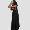 Zachte Dorian-tas van bordeauxrood geplooid leer Zachte Dorian-tas van bordeauxrood geplooid leer