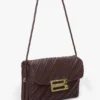 Zachte Dorian-tas van bordeauxrood geplooid leer Zachte Dorian-tas van bordeauxrood geplooid leer