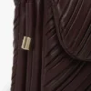 Zachte Dorian-tas van bordeauxrood geplooid leer Zachte Dorian-tas van bordeauxrood geplooid leer