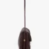 Zachte Dorian-tas van bordeauxrood geplooid leer Zachte Dorian-tas van bordeauxrood geplooid leer